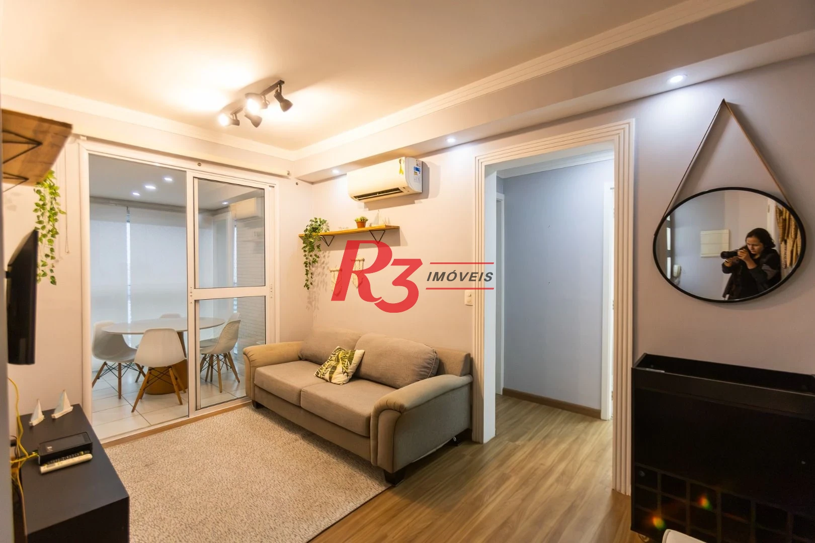 Apartamento com 1 dormitório para alugar, 49 m² por R$ 5.500,02/mês - Ponta da Praia - Santos/SP
