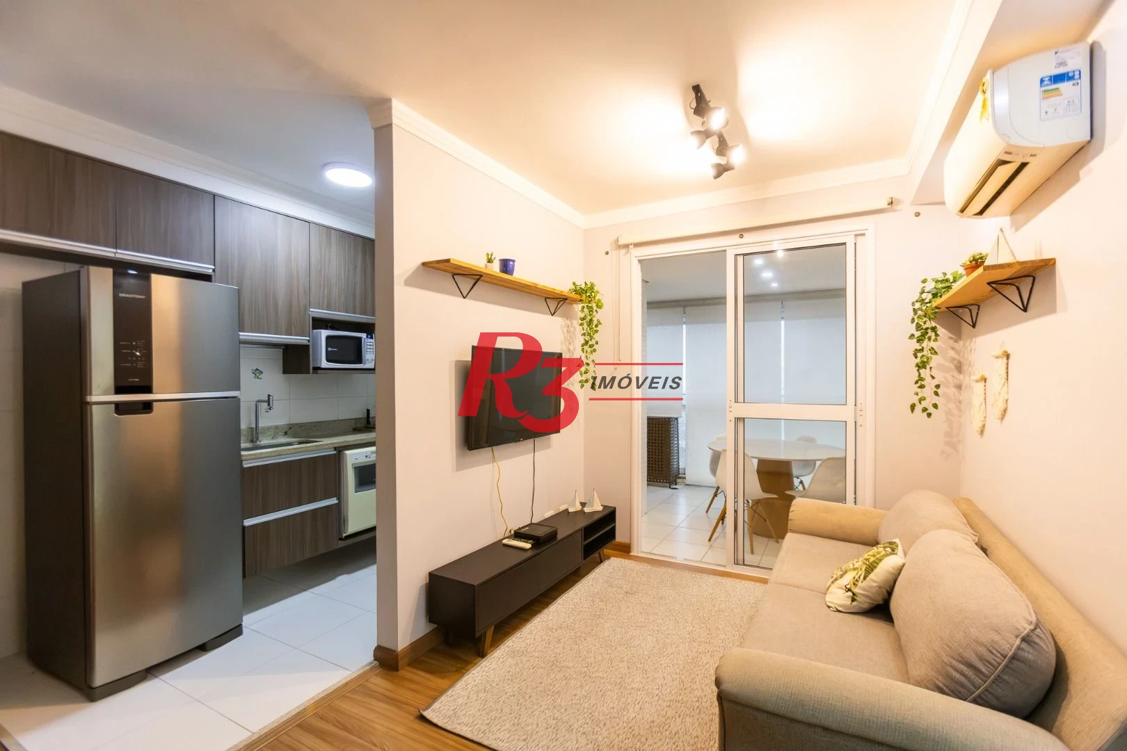 Apartamento com 1 dormitório para alugar, 49 m² por R$ 5.500,02/mês - Ponta da Praia - Santos/SP
