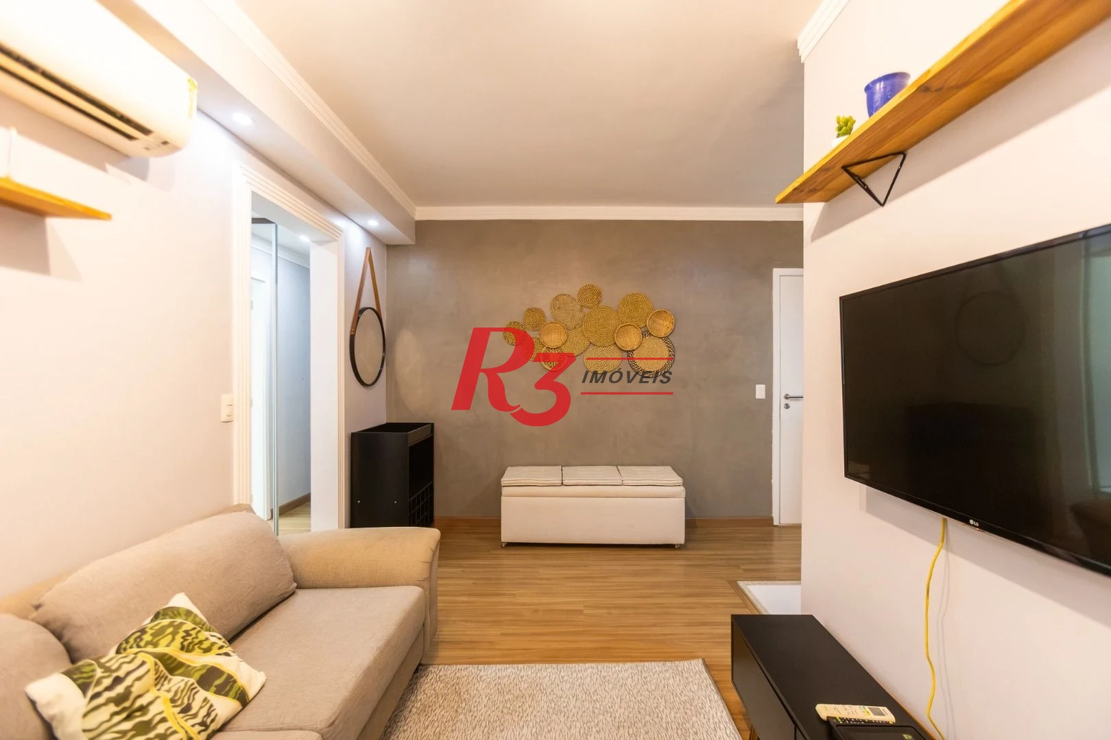Apartamento com 1 dormitório para alugar, 49 m² por R$ 5.500,02/mês - Ponta da Praia - Santos/SP