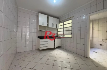 Apartamento para alugar, 90 m² por R$ 3.000,00/mês - Gonzaga - Santos/SP