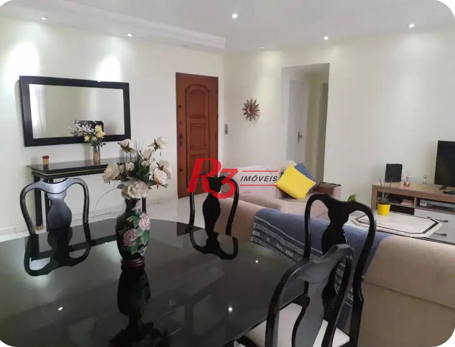 Apartamento com 3 dormitórios para alugar, 130 m² por R$ 7.800,02/mês - Ponta da Praia - Santos/SP