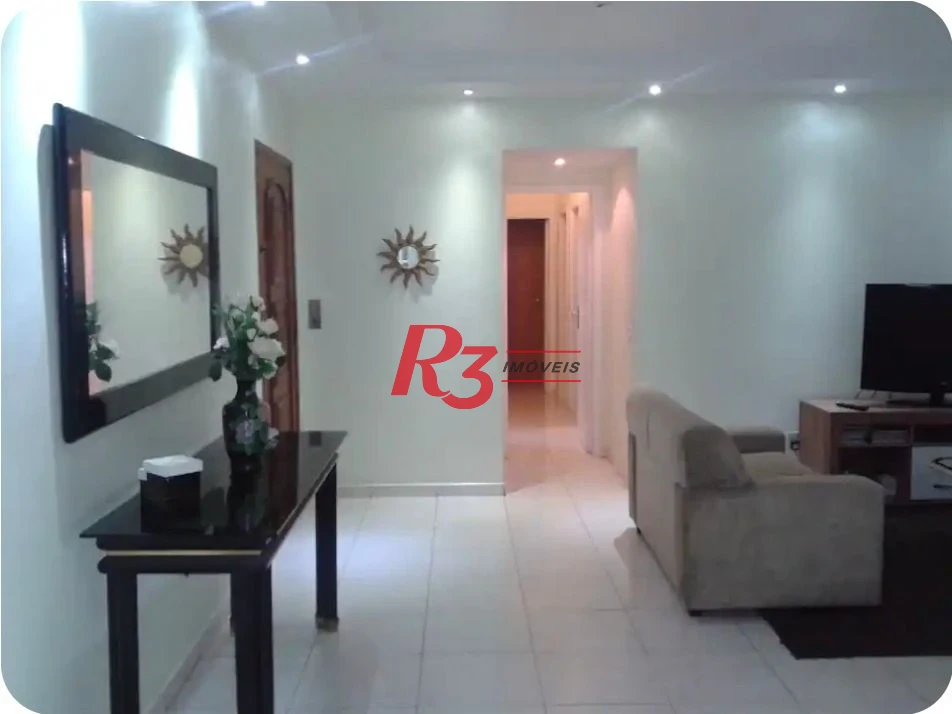 Apartamento com 3 dormitórios para alugar, 130 m² por R$ 7.800,02/mês - Ponta da Praia - Santos/SP