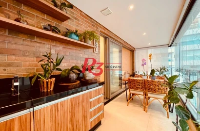 Apartamento com 2 dormitórios à venda, 88 m² por R$ 1.299.000,00 - Aparecida - Santos/SP