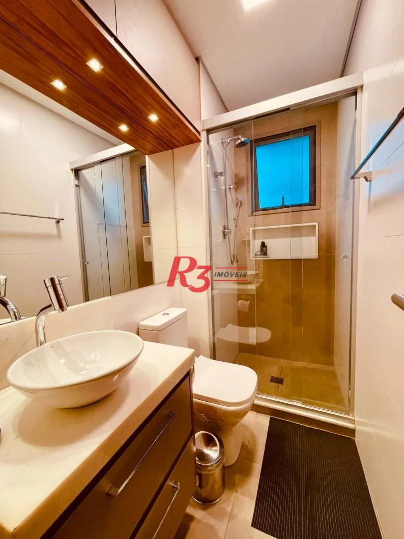 Apartamento com 2 dormitórios à venda, 88 m² por R$ 1.299.000,00 - Aparecida - Santos/SP