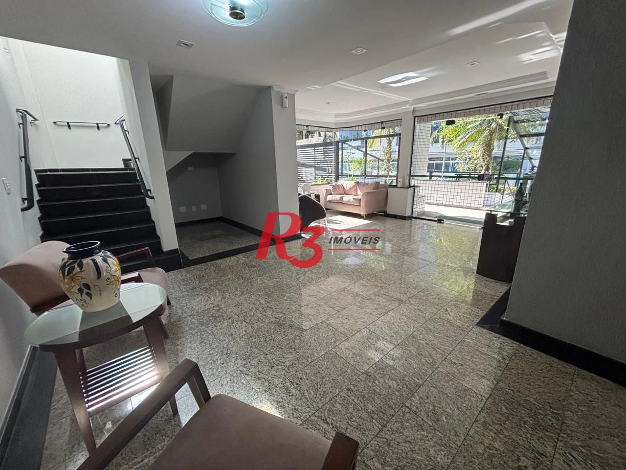 Apartamento com 2 dormitórios para alugar, 107 m² por R$ 6.000,00/mês - Aparecida - Santos/SP