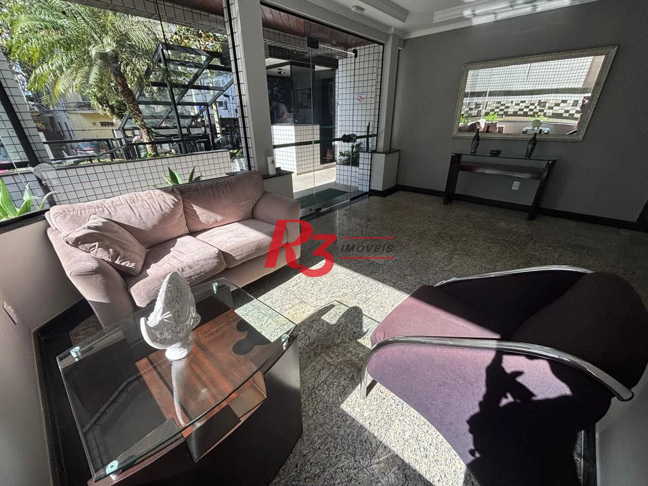Apartamento com 2 dormitórios para alugar, 107 m² por R$ 6.000,00/mês - Aparecida - Santos/SP