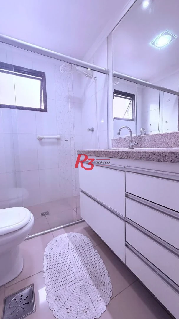 Apartamento com 2 dormitórios para alugar, 99 m² por R$ 6.000,00/mês - Boqueirão - Santos/SP