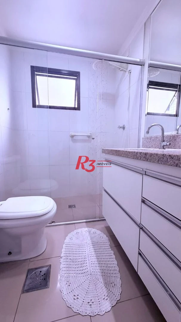 Apartamento com 2 dormitórios para alugar, 99 m² por R$ 6.000,00/mês - Boqueirão - Santos/SP