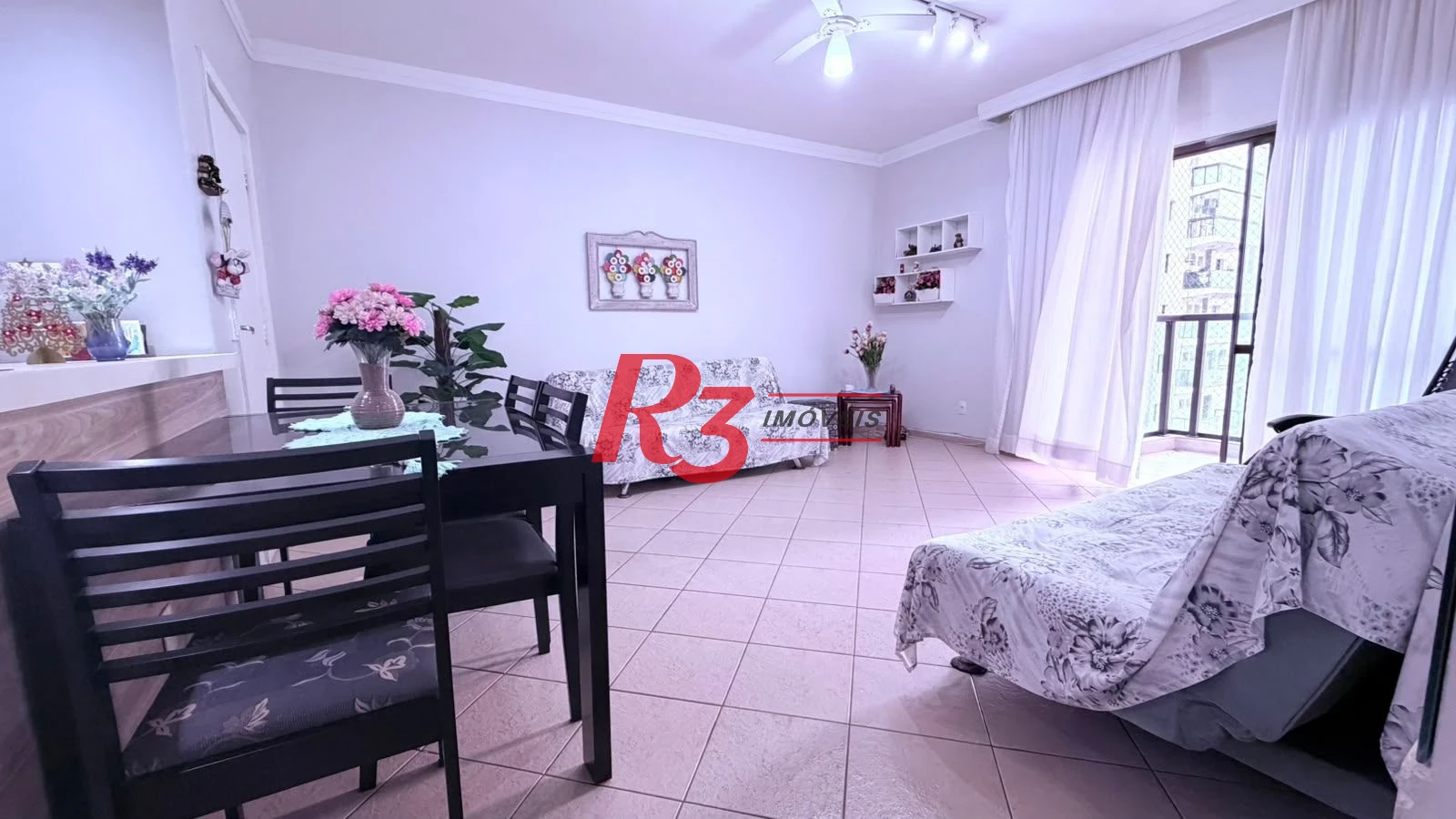 Apartamento com 2 dormitórios para alugar, 99 m² por R$ 6.000,00/mês - Boqueirão - Santos/SP