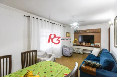 Apartamento com 3 dormitórios à venda, 55 m² por R$ 355.000,00 - Aparecida - Santos/SP
