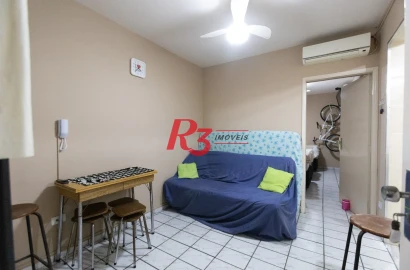 Apartamento com 1 dormitório à venda, 45 m² por R$ 380.000,00 - José Menino - Santos/SP
