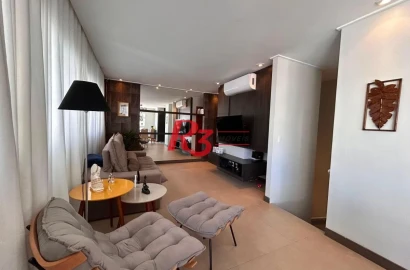 Apartamento Duplex com 2 dormitórios à venda, 100 m² por R$ 1.400.000,00 - Pompéia - Santos/SP