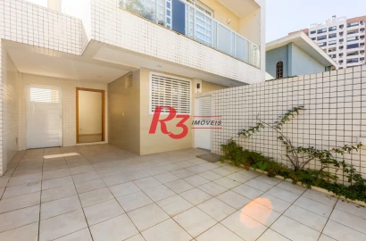 Casa com 3 dormitórios à venda, 162 m² por R$ 1.166.000,00 - Ponta da Praia - Santos/SP