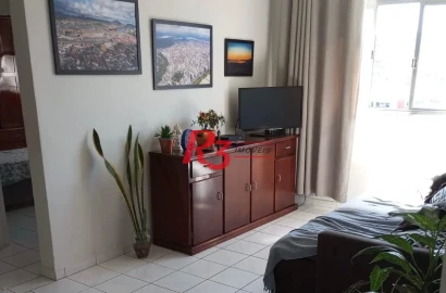 Apartamento com 2 dormitórios à venda, 75 m² por R$ 500.000,00 - Encruzilhada - Santos/SP