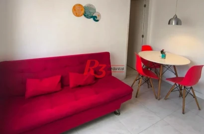 Apartamento com 1 dormitório à venda, 42 m² por R$ 320.000,00 - Boqueirão - Santos/SP