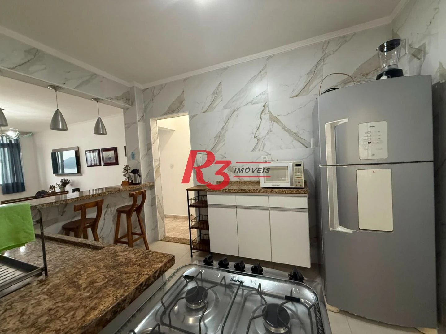 Apartamento com 3 dormitórios à venda, 143 m² por R$ 1.400.000,00 - Boqueirão - Santos/SP