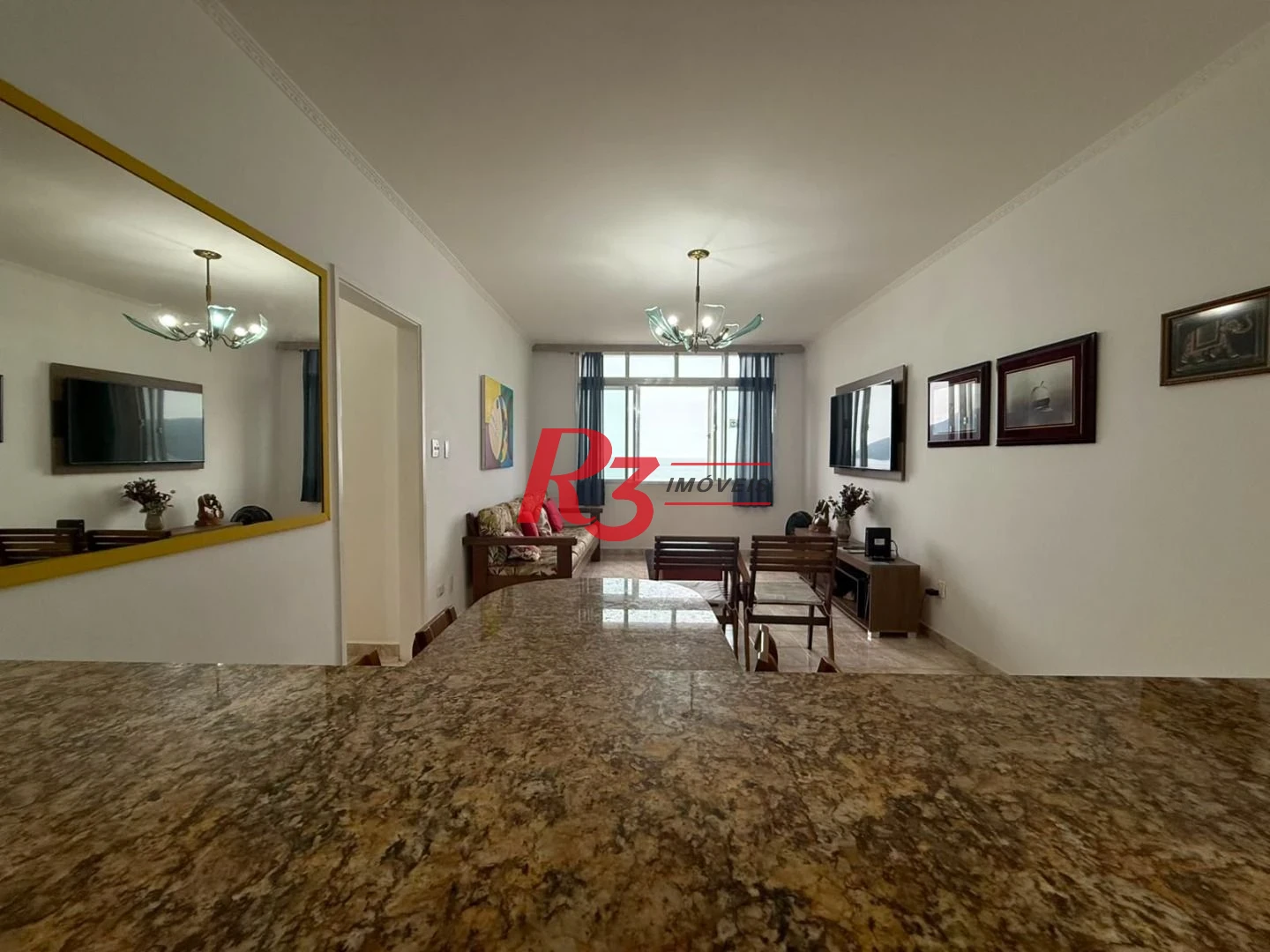 Apartamento com 3 dormitórios à venda, 143 m² por R$ 1.400.000,00 - Boqueirão - Santos/SP