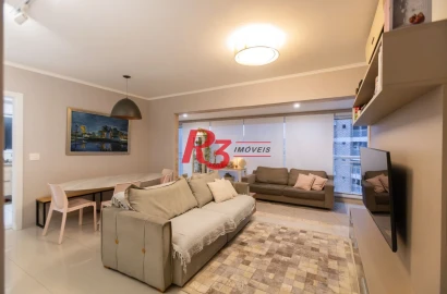 Apartamento à venda, 130 m² por R$ 1.810.000,00 - Gonzaga - Santos/SP