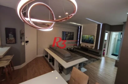 Apartamento com 2 dormitórios à venda, 82 m² por R$ 700.000,00 - Itararé - São Vicente/SP