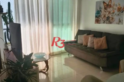 Apartamento com 2 dormitórios à venda, 72 m² por R$ 605.000,00 - Macuco - Santos/SP