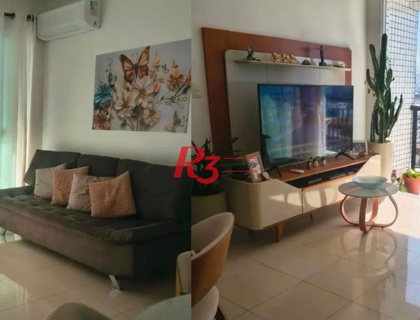 Apartamento com 2 dormitórios à venda, 72 m² por R$ 605.000,00 - Macuco - Santos/SP