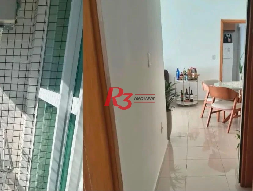 Apartamento com 2 dormitórios à venda, 72 m² por R$ 605.000,00 - Macuco - Santos/SP