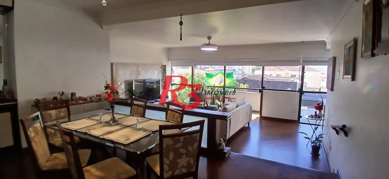 Apartamento com 3 dormitórios à venda, 155 m² por R$ 1.280.000,00 - Gonzaga - Santos/SP