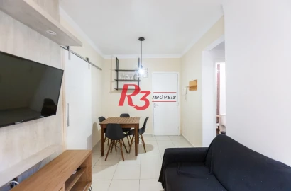 Apartamento com 1 dormitório à venda, 43 m² por R$ 430.000,00 - Aparecida - Santos/SP