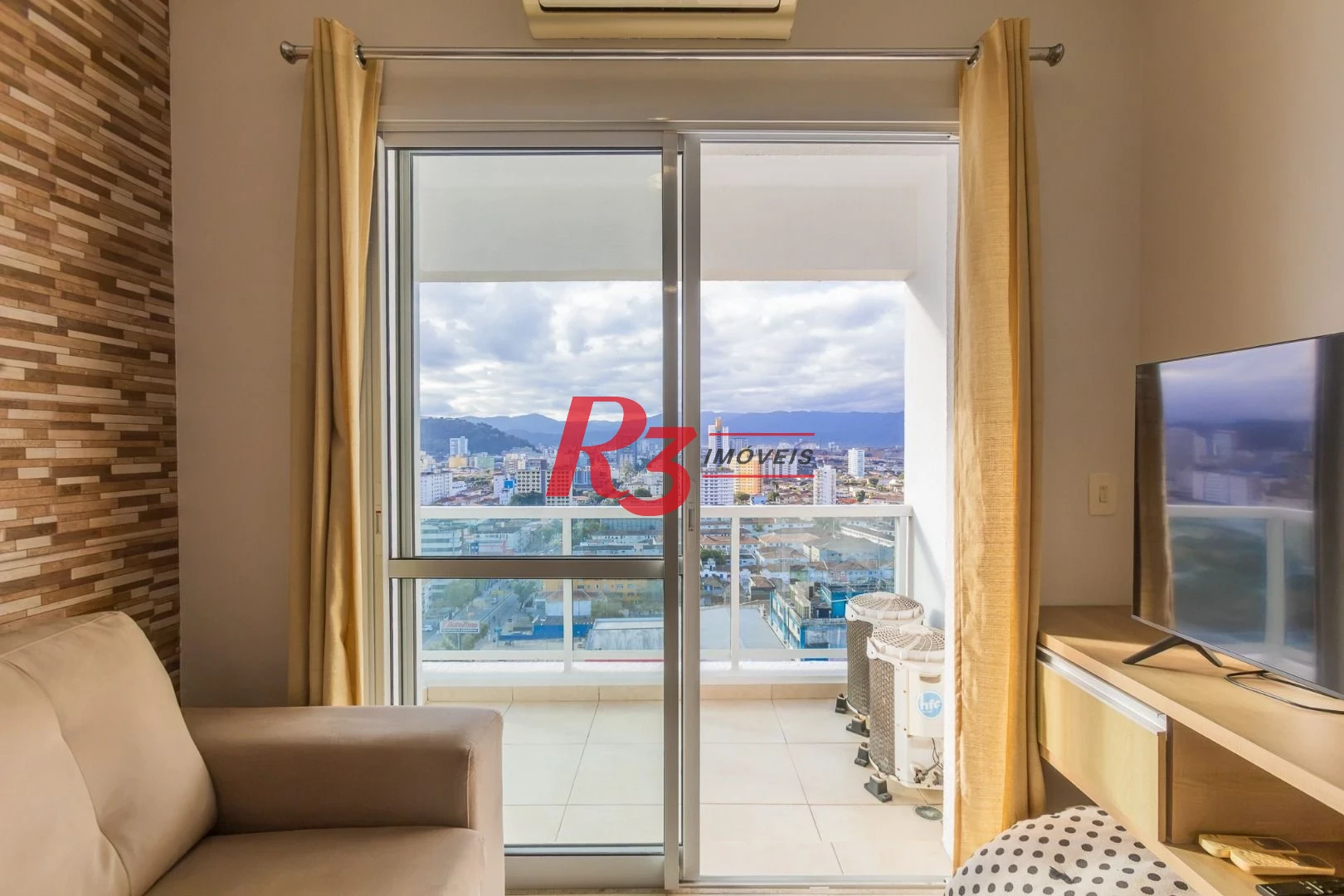 Apartamento com 1 dormitório para alugar, 47 m² por R$ 5.300,02/mês - Boqueirão - Santos/SP
