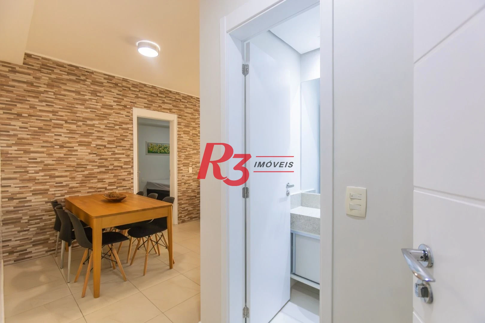 Apartamento com 1 dormitório para alugar, 47 m² por R$ 5.300,02/mês - Boqueirão - Santos/SP