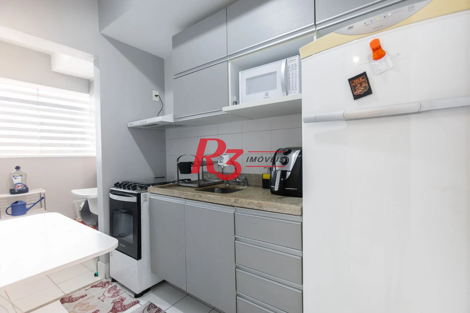 Apartamento com 1 dormitório para alugar, 47 m² por R$ 5.300,02/mês - Boqueirão - Santos/SP