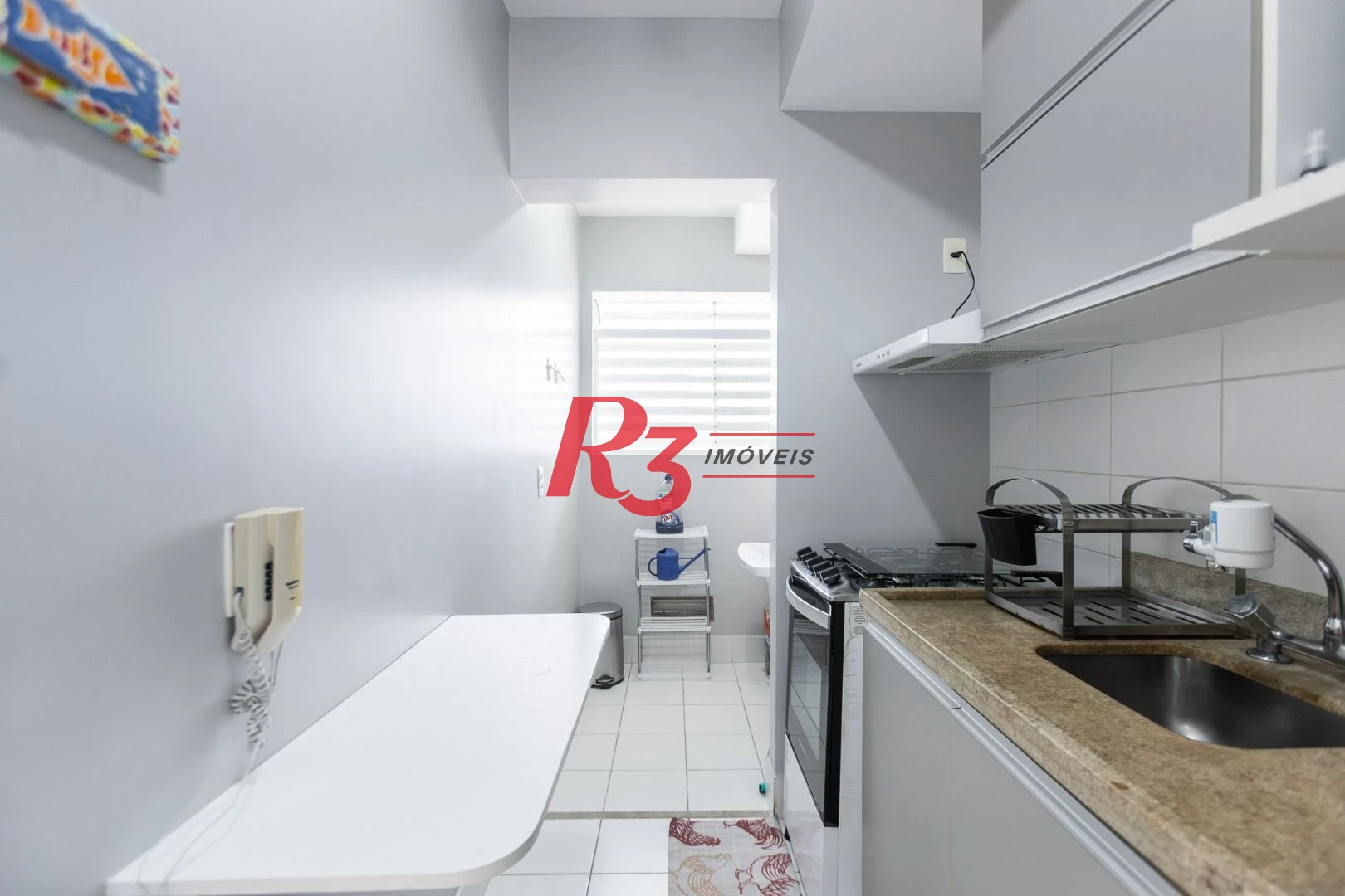 Apartamento com 1 dormitório para alugar, 47 m² por R$ 5.300,02/mês - Boqueirão - Santos/SP