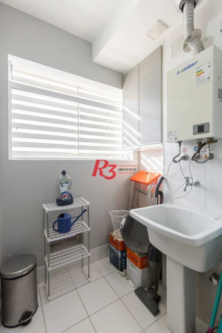 Apartamento com 1 dormitório para alugar, 47 m² por R$ 5.300,02/mês - Boqueirão - Santos/SP