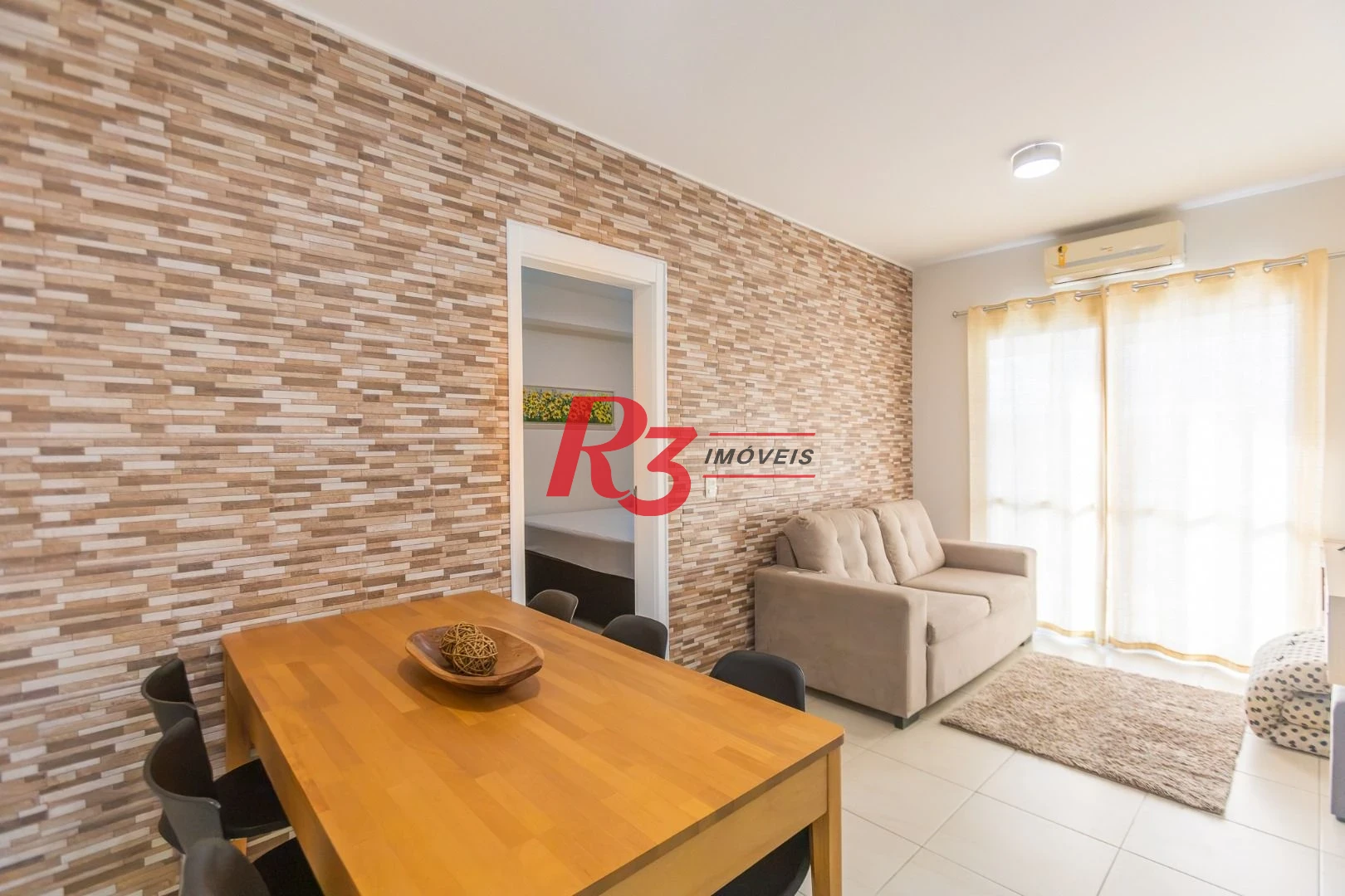 Apartamento com 1 dormitório para alugar, 47 m² por R$ 5.300,02/mês - Boqueirão - Santos/SP