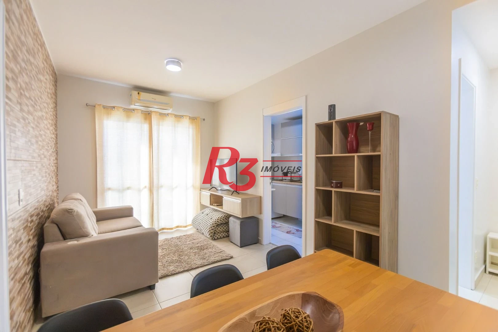 Apartamento com 1 dormitório para alugar, 47 m² por R$ 5.300,02/mês - Boqueirão - Santos/SP