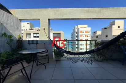 Cobertura com 2 dormitórios à venda, 131 m² por R$ 1.350.000,00 - Boqueirão - Santos/SP