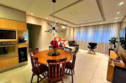 Apartamento com 3 dormitórios à venda, 144 m² por R$ 1.000.000,00 - Gonzaga - Santos/SP