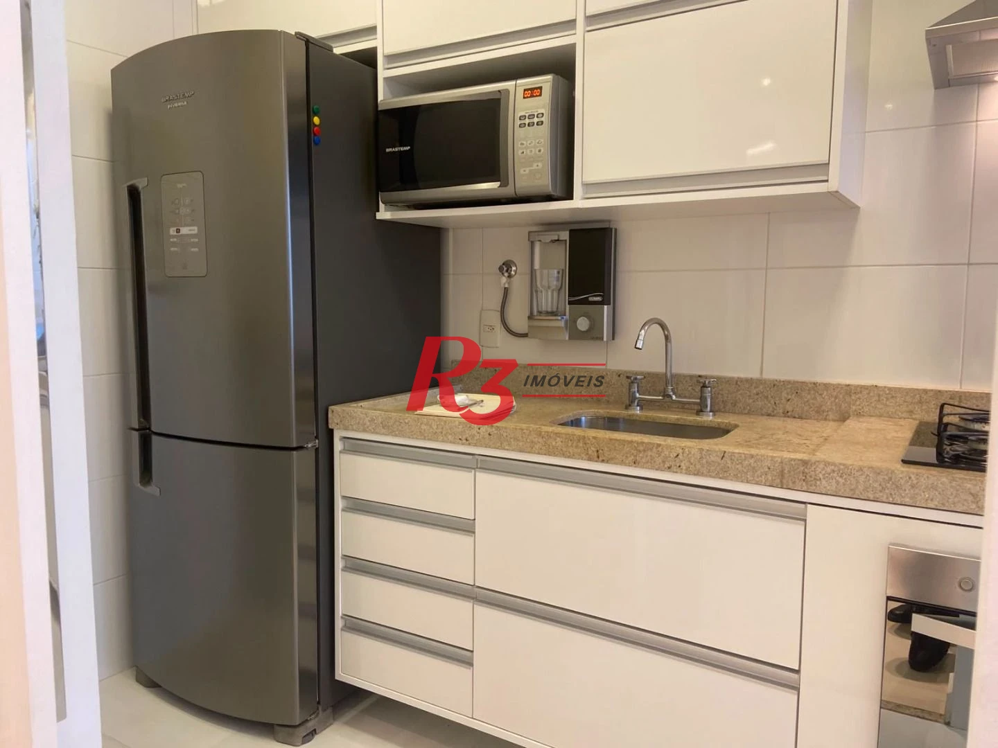 Apartamento com 1 dormitório para alugar, 49 m² por R$ 4.000,00/mês - Macuco - Santos/SP