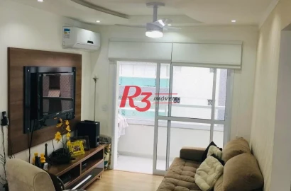 Apartamento com 2 dormitórios à venda, 74 m² por R$ 680.000,00 - José Menino - Santos/SP