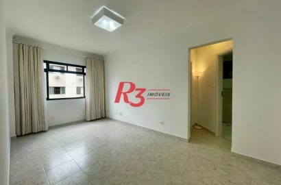 Apartamento com 1 dormitório para alugar, 47 m² por R$ 3.200,00/mês - Encruzilhada - Santos/SP