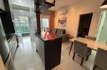 Apartamento com 1 dormitório à venda, 50 m² por R$ 585.000,00 - José Menino - Santos/SP