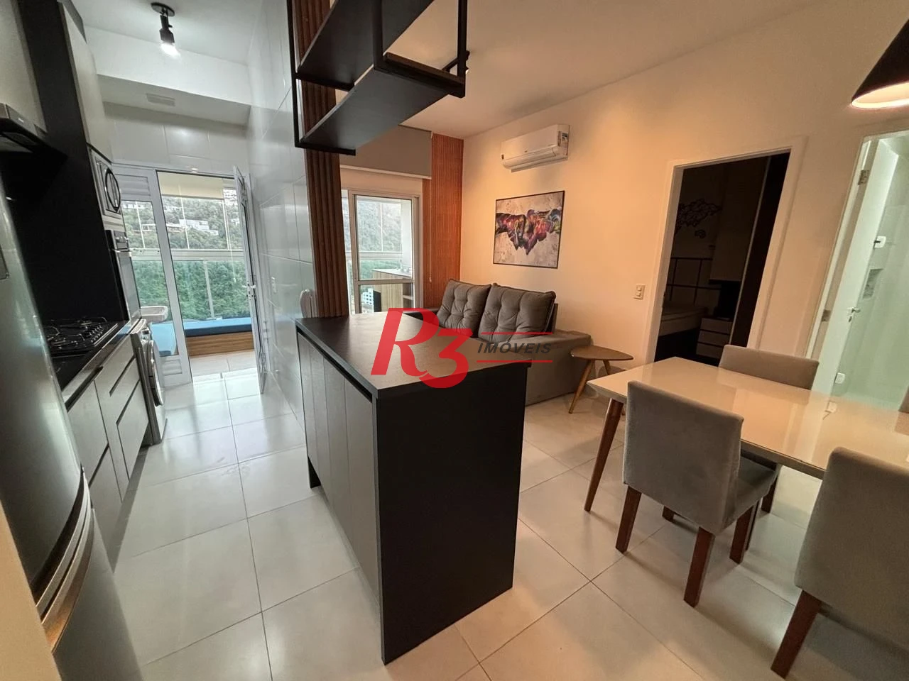 Apartamento com 1 dormitório à venda, 50 m² por R$ 585.000,00 - José Menino - Santos/SP