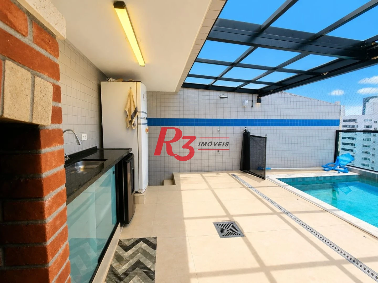 Cobertura com 3 dormitórios à venda, 160 m² por R$ 1.300.000,00 - Campo Grande - Santos/SP