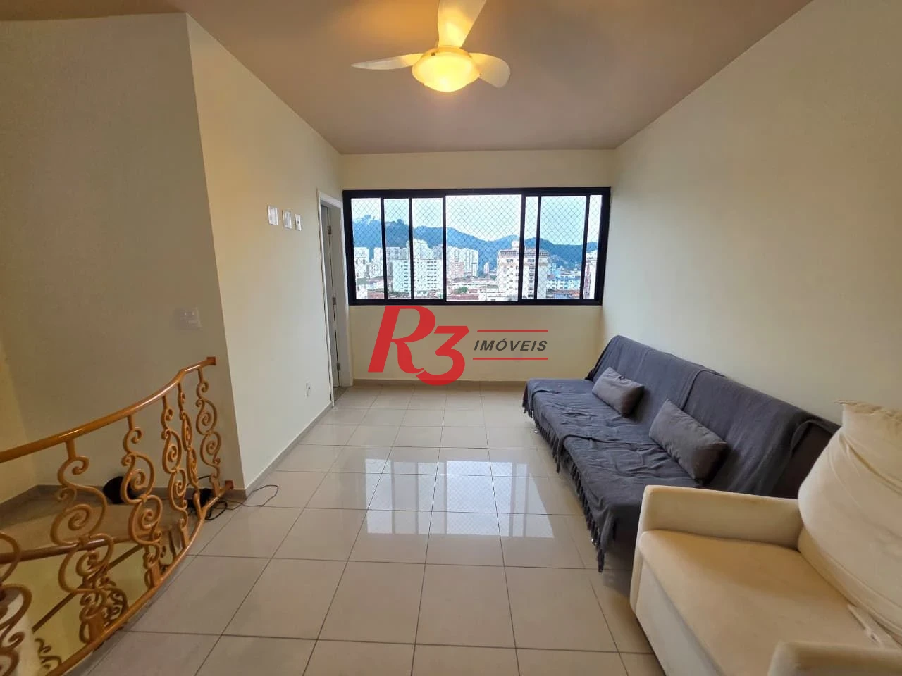 Cobertura com 3 dormitórios à venda, 160 m² por R$ 1.300.000,00 - Campo Grande - Santos/SP