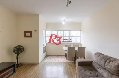 Flat com 2 dormitórios à venda, 70 m² por R$ 520.000,00 - Gonzaga - Santos/SP