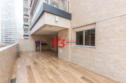 Apartamento Garden com 2 dormitórios à venda, 139 m² por R$ 1.605.000,00 - Aparecida - Santos/SP