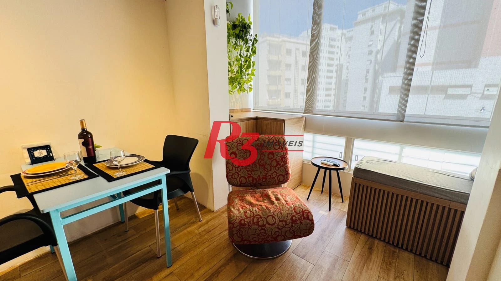 Studio com 1 dormitório para alugar, 34 m² por R$ 4.000,00/mês - Boqueirão - Santos/SP