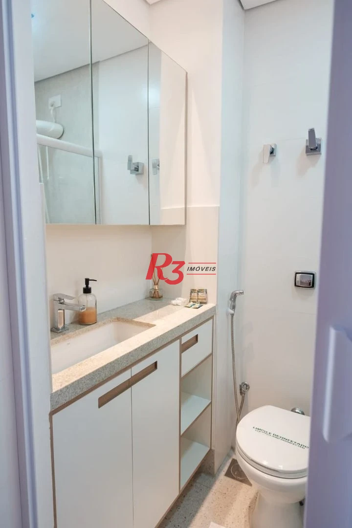 Studio com 1 dormitório para alugar, 34 m² por R$ 4.000,00/mês - Boqueirão - Santos/SP