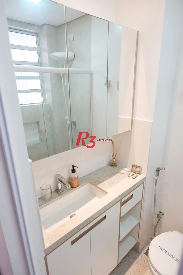 Studio com 1 dormitório para alugar, 34 m² por R$ 4.000,00/mês - Boqueirão - Santos/SP