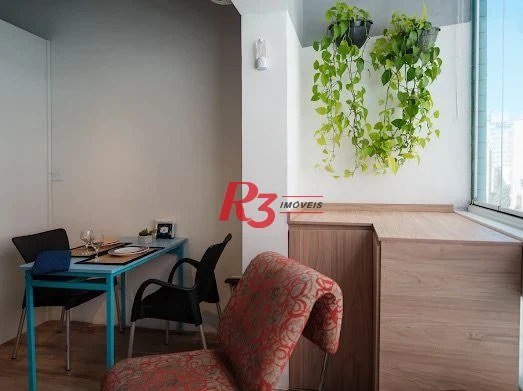Studio com 1 dormitório para alugar, 34 m² por R$ 4.000,00/mês - Boqueirão - Santos/SP